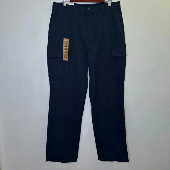 NWT Genuine Dickies Flex Relaxed Fit Navy Cargo Pants Size 36 x 24 - Picture 1 of 8